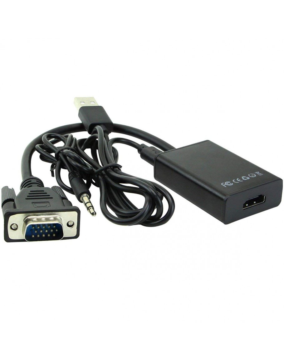 jeg er enig uddanne ekspertise HDMI to VGA Converter Adapter Cable Black Price in  India,Delhi,Noida,Banglore,Chennai,Kerala,Goa,Mumbai,Aizawal