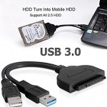 USB 3.0 to 2.5 SATA III Hard Drive Adapter Cable – SATA to USB 3.0 Converter for SSD/HDD – Hard Drive Adapter Cable Suitable for SSD – HDD