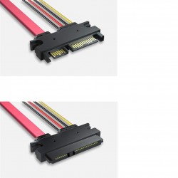 22Pin SATA Cable Male to Female 7+15 Pin Serial ATA SATA Data Power Combo Extension Cable Connector Conterver