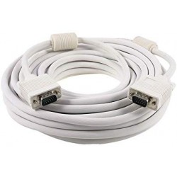 VGA 5m Cable for Desktop/Laptop (White)