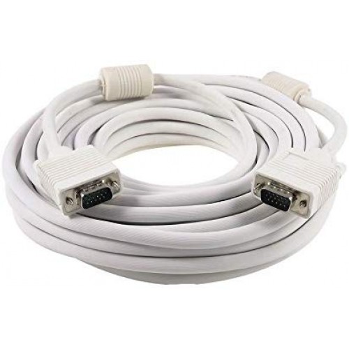 VGA Cable 20M for Monitor, Desktop, Laptop, Projector, LEDs, LCDs