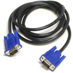 TV-out Cable 1.5 Meter VGA Cable (LCD, LED Tv, TFT, Moniter, Black)