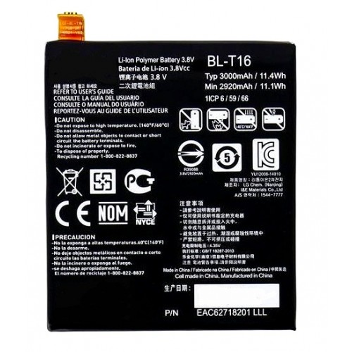 BL-T16 Battery For LG G Flex 2 H950 (BL-T16) 3000mAh Li-Ion 100% High Backup Mobile Battery Replacement