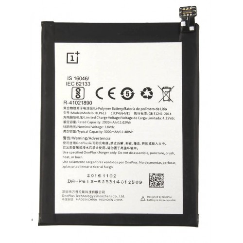 For Oneplus 3 Battery One plus 3 One Plus Three 1+3 Battary BLP613
