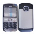 For Nokia  E5 Full Body Battery Back Panel Housing with Keypad : Black 