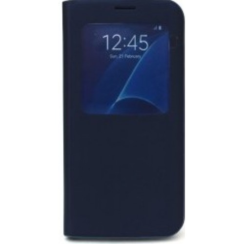 Samsung Galaxy S7  Case S-View Flip Cover - Black