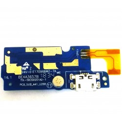 For itel A41 A 41 Charging USB Board Flex Cable Mic Connector Charger Port Sub Board 