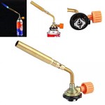 Manual Ignition Gas Torch Brazing Blowtorch Flamethrower Welding Fire Maker for Camping BBQ