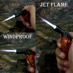 Mini Protable Blow Torch  Gas Torch Butane Propane Burner Windproof Jet Flame Pocket Refillable Lighter 