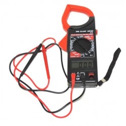 266 Digital Clamp Meter Non-Contact Multimeter for Measuring DC & AC Voltage, AC Current, Resistance, Diode + Continuity Buzzer + Data Hold + Insulation 