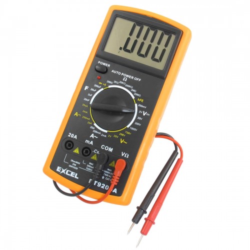 Portable Excel Dt9205a Fully Protected Standard Digital Multimeter With Automatic Shutdown Function