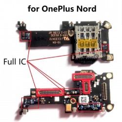 For OnePlus Nord Sim Card Tray Reader Slot OEM Microphone Sub Board Flex Module