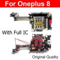 For OnePlus 8 Sim Card Tray Reader Slot Socket Connector Microphone Sub Board Flex