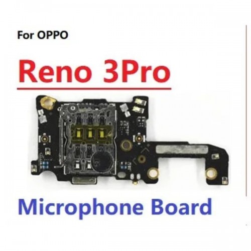 For Oppo Reno 3 Pro 5G  Mic Microphone Sim Tray Slot Connector Flex Cable