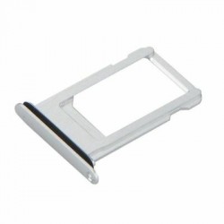 For Apple iPhone X Sim Card Slot Outer Sim Tray Holder Part - Silver