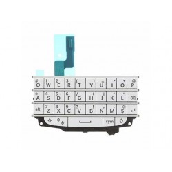 For BlackBerry Q10 Qwerty Keypad Keyboard w/ Flex Cable - White