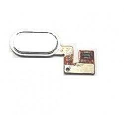 Touch Fingerprint Sensor Home Key Back Menu Button Flex Cable For Micromax YU5530 ( White ) 