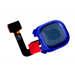 For SamSung Galaxy A9 2018 SM-A920 Touch Fingerprint Sensor Home Key Back Menu Button Flex Cable (Blue)