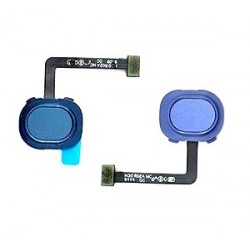 For SamSung Galaxy M30 M305F SM-M305F Touch Fingerprint Sensor Home Key Back Menu Button Flex Cable (Blue)