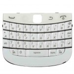 For BlackBerry 9900 Qwerty Keypad Keyboard w/ Flex Cable - White