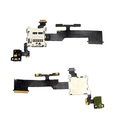 For HTC M8 Micro SD MMC-Volume Up / Down Key- Prox.Sensor Flex Cable Connector