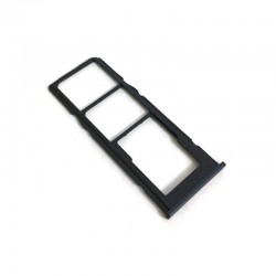 For Samsung Galaxy M20 Dual Sim Card Slot  Tray Adaptor Holder (Black)