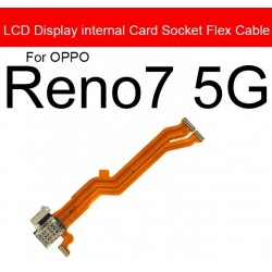 For Oppo Reno 7 5G (CPH2371) SIM Card Slot Holder Tray Reader Socket LCD Connector Flex Cable