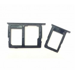 For Samsung Galaxy J7 Prime Sim 1/2 MicroSD Card Slot  Tray Adaptor Holder Black