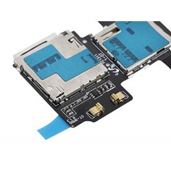 For Samsung S4 GT-i9500 Sim Card Reader SD Memory Slot Tray Holder Flex Ribbon