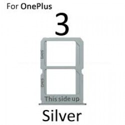 For OnePlus 3 1+ 3 3T New Dual Nano Sim Card Tray Holder Slot Adaptor Black & Silver 