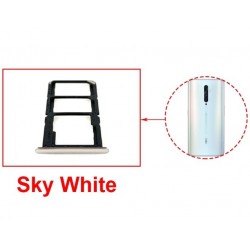 For Oppo Reno2F Reno 2F Sim Tray  Card Holder Slot Adapter : Sky White