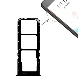 For Oppo Realme C1 Sim Card + Sim Card Tray SD Memory Holder Slot Black