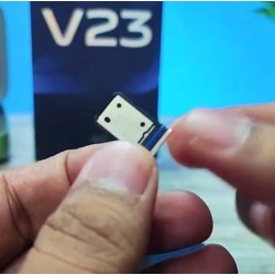 For Vivo V23 Dual Sim Card Tray Slot Holder Adapter : Sunshine Gold