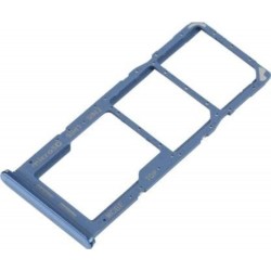 For Samsung Galaxy M32 Dual SIM Micro SD Card Tray Holder : Blue