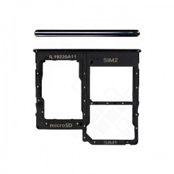 For Samsung A31 Dual Sim Card Slot  Tray  (Black)