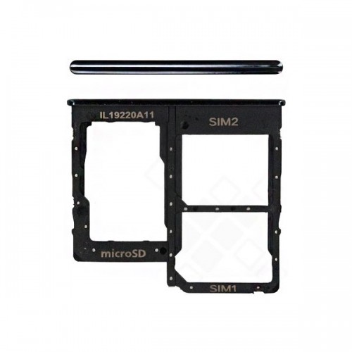 For Samsung Galaxy A31 Dual Sim Card Slot  Tray  (Black)