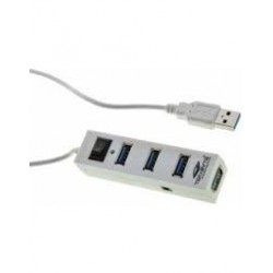 High Speed Four Port USB HUB 3.0 USB Hub With Cable White 