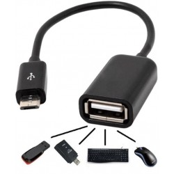 High Speed Micro USB OTG Data Cable Adapter Connection Kit For Mobile and Table - Black