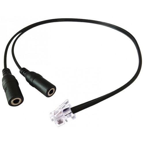 For PC Headset to RJ9/RJ10 Adapter-Dual 3.5mm,Not RJ11