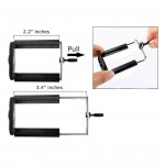 Smart Aluminium Adjustable Portable and Foldable Tripod Stand Clip (Black) 3120 