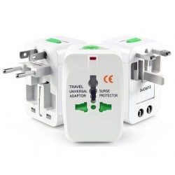 All in One World Wide Universal Travel Adaptor Plug with Surge Protector