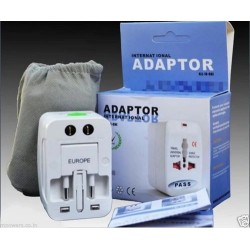 All in One World Wide Universal Travel Adaptor Plug with Surge Protector